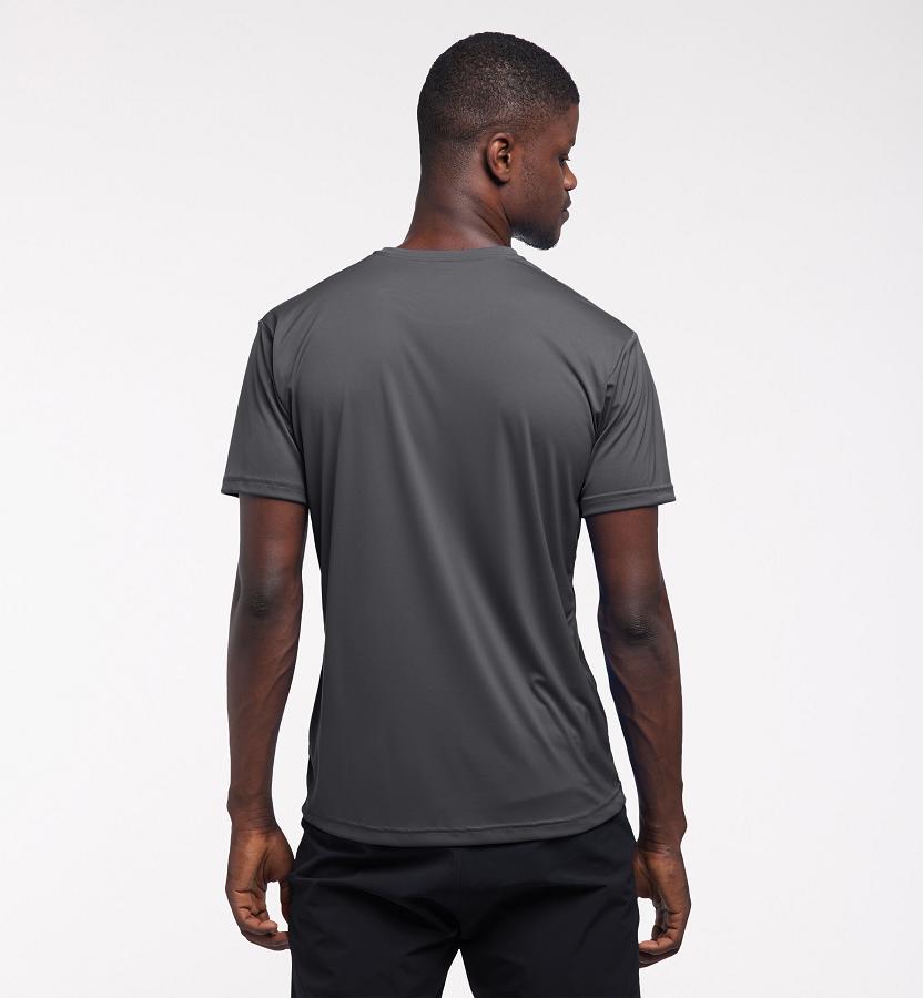 Haglöfs Mens Glee T-Shirt Black New Zealand 08659FTJG